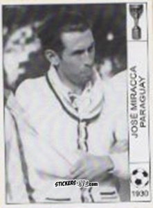 Sticker Jose Miracca - World Cup Jules Rimet-Uruguay 1930 n. 153 - AM
