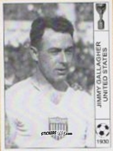 Sticker Jimmy Gallagher - World Cup Jules Rimet-Uruguay 1930 n. 169 - AM