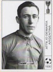 Sticker Attilio Demaria - World Cup Jules Rimet-Uruguay 1930 n. 21 - AM