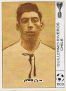 Sticker Guillermo Riveros - World Cup Jules Rimet-Uruguay 1930 n. 26 - AM