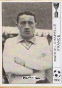 Sticker Marcel Chapelle - World Cup Jules Rimet-Uruguay 1930 n. 40 - AM