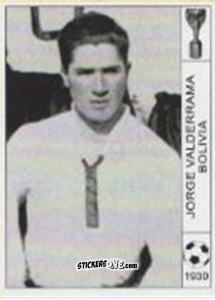 Cromo Jorge Valderrama - World Cup Jules Rimet-Uruguay 1930 n. 62 - AM