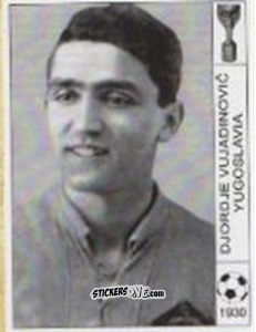 Cromo Djordje Vujacinovic - World Cup Jules Rimet-Uruguay 1930 n. 88 - AM