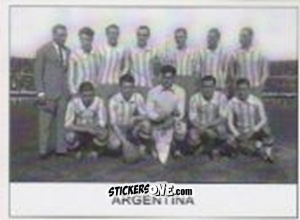Cromo Argentina - World Cup Jules Rimet-Uruguay 1930 n. 9 - AM
