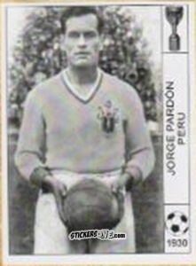 Sticker Jorge Pardon - World Cup Jules Rimet-Uruguay 1930 n. 93 - AM