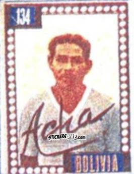 Cromo Alberto Achá - Craques do Campeonato Mundial de Futebol 1950
 n. 134 - A. AMERICANA
