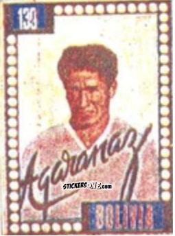 Cromo Víctor Celestino Algarañaz - Craques do Campeonato Mundial de Futebol 1950
 n. 139 - A. AMERICANA
