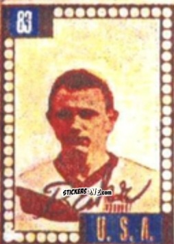 Sticker Walter Bahr - Craques do Campeonato Mundial de Futebol 1950
 n. 83 - A. AMERICANA
