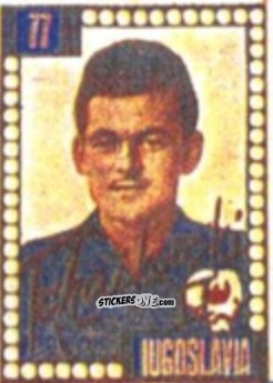 Cromo Željko Cajkovski - Craques do Campeonato Mundial de Futebol 1950
 n. 77 - A. AMERICANA
