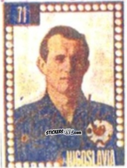 Cromo Zlatko Cajkovski - Craques do Campeonato Mundial de Futebol 1950
 n. 71 - A. AMERICANA
