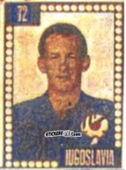 Sticker Predrag Ðajic - Craques do Campeonato Mundial de Futebol 1950
 n. 72 - A. AMERICANA
