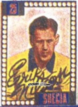 Sticker Erik Nilson - Craques do Campeonato Mundial de Futebol 1950
 n. 25 - A. AMERICANA
