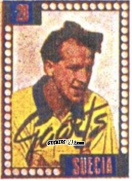 Sticker Gaarts - Craques do Campeonato Mundial de Futebol 1950
 n. 28 - A. AMERICANA
