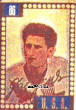 Sticker Joe Gaetjens - Craques do Campeonato Mundial de Futebol 1950
 n. 86 - A. AMERICANA
