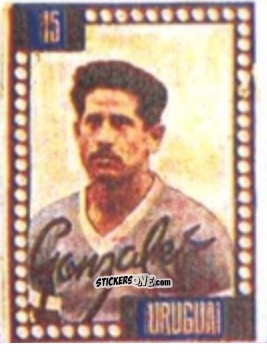 Cromo Juan Carlos González - Craques do Campeonato Mundial de Futebol 1950
 n. 15 - A. AMERICANA
