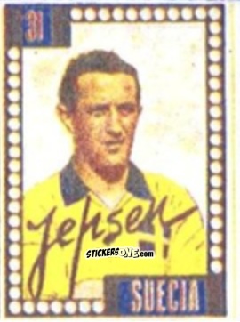 Sticker Jepsen - Craques do Campeonato Mundial de Futebol 1950
 n. 31 - A. AMERICANA
