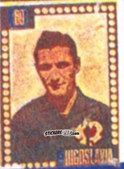 Sticker Miodrag Jovanovic - Craques do Campeonato Mundial de Futebol 1950
 n. 69 - A. AMERICANA
