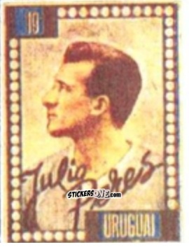 Figurina Julio Pérez - Craques do Campeonato Mundial de Futebol 1950
 n. 19 - A. AMERICANA
