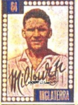 Figurina Jackie Milburn - Craques do Campeonato Mundial de Futebol 1950
 n. 64 - A. AMERICANA
