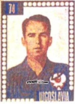 Sticker Rajko Mitic - Craques do Campeonato Mundial de Futebol 1950
 n. 74 - A. AMERICANA
