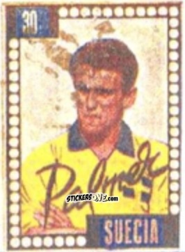 Sticker Karl-Erik Palmér - Craques do Campeonato Mundial de Futebol 1950
 n. 30 - A. AMERICANA
