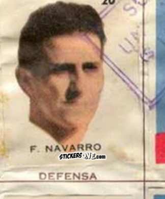 Cromo F. Navarro - Campeonato Mundial de Futbol 1962
 n. 20 - Caramelos