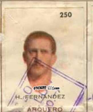 Sticker H. Fernandez - Campeonato Mundial de Futbol 1962
 n. 250 - Caramelos