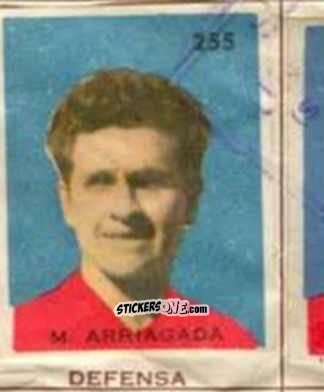 Cromo M. Arriagada - Campeonato Mundial de Futbol 1962
 n. 255 - Caramelos