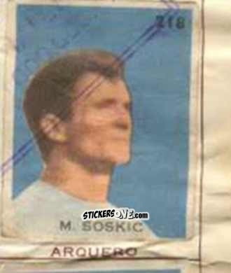 Cromo M. Soskic - Campeonato Mundial de Futbol 1962
 n. 218 - Caramelos