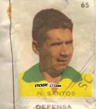 Sticker N. Santos - Campeonato Mundial de Futbol 1962
 n. 65 - Caramelos