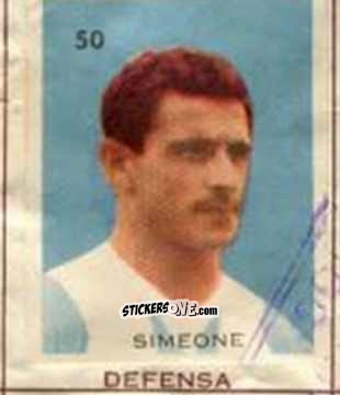 Sticker Simeone - Campeonato Mundial de Futbol 1962
 n. 50 - Caramelos