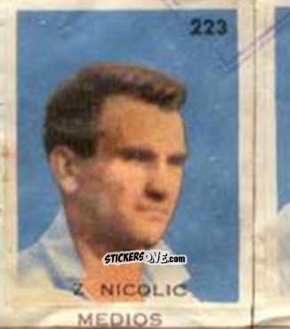 Cromo Z. Nicolic - Campeonato Mundial de Futbol 1962
 n. 223 - Caramelos