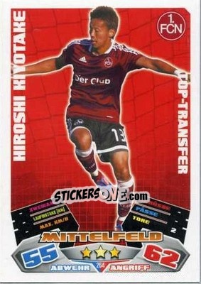 Figurina Hiroshi Kiyotake - German Football Bundesliga 2012-2013. Match Attax n. 264 - Topps