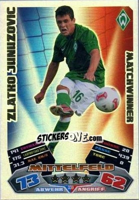 Figurina Zlatko Junuzovic - German Football Bundesliga 2012-2013. Match Attax n. 330 - Topps