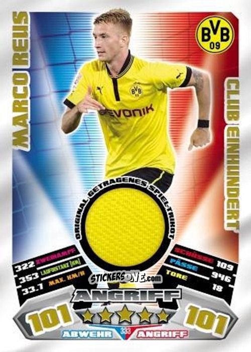 Sticker Marco Reus - German Football Bundesliga 2012-2013. Match Attax n. 333t - Topps