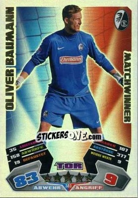 Figurina Oliver Baumann - German Football Bundesliga 2012-2013. Match Attax n. 340 - Topps