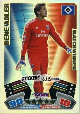 Cromo Rene Adler - German Football Bundesliga 2012-2013. Match Attax n. 346 - Topps