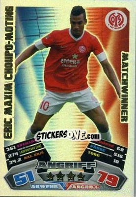 Cromo Eric Maxim Choupo-Moting - German Football Bundesliga 2012-2013. Match Attax n. 360 - Topps