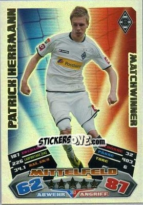 Cromo Patrick Herrmann - German Football Bundesliga 2012-2013. Match Attax n. 363 - Topps