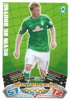 Cromo Kevin De Bruyne - German Football Bundesliga 2012-2013. Match Attax n. 382 - Topps