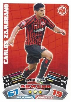 Sticker Carlos Zambrano - German Football Bundesliga 2012-2013. Match Attax n. 392 - Topps