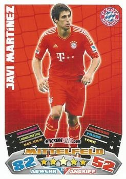 Cromo Javi Martinez - German Football Bundesliga 2012-2013. Match Attax n. 420 - Topps