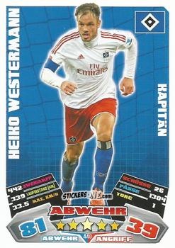 Sticker Heiko Westermann - German Football Bundesliga 2012-2013. Match Attax n. 440 - Topps