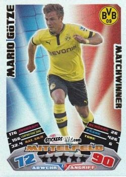 Figurina Mario Götze - German Football Bundesliga 2012-2013. Match Attax n. 471 - Topps