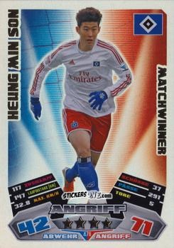 Sticker Heung Min Son - German Football Bundesliga 2012-2013. Match Attax n. 476 - Topps