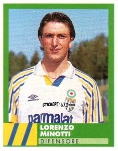 Cromo Lorenzo Minotti - E Il Calcio 1992-1993 n. 213 - Vallardi
