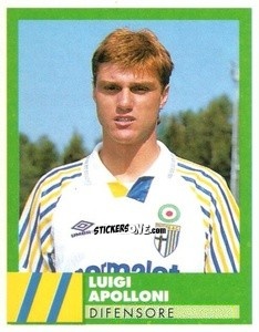 Sticker Luigi Apolloni - E Il Calcio 1992-1993 n. 212 - Vallardi