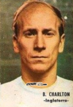 Sticker B. Charlton - Campeonato Mundial de Fútbol 1966
 n. 171 - DISGRA