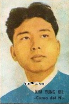 Sticker Kim Yung Kil - Campeonato Mundial de Fútbol 1966
 n. 76 - DISGRA