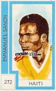 Sticker Emmanuel Sanon - Campeonato Mundial de Futbol 1974
 n. 272 - Cromo Crom